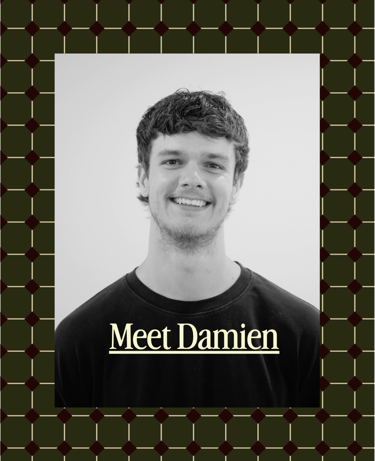 Meet Damien card front