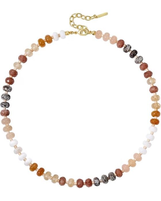 Autumn Agate Beaded Necklace — Jewelry fall family photo outfit idea