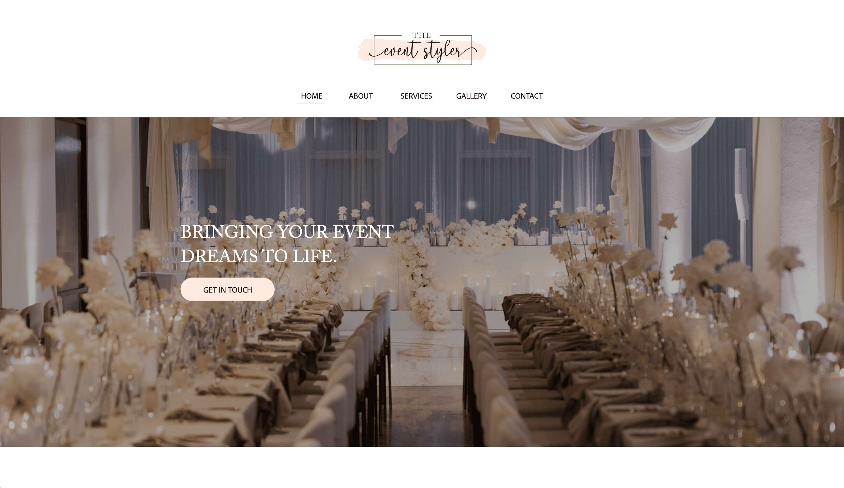 Before — original website