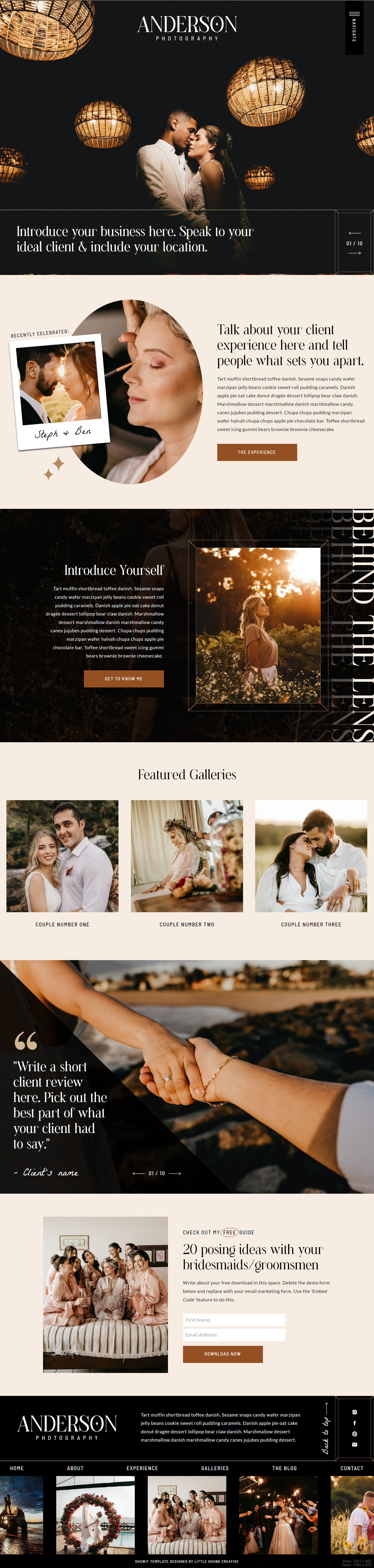 Anderson Showit Template