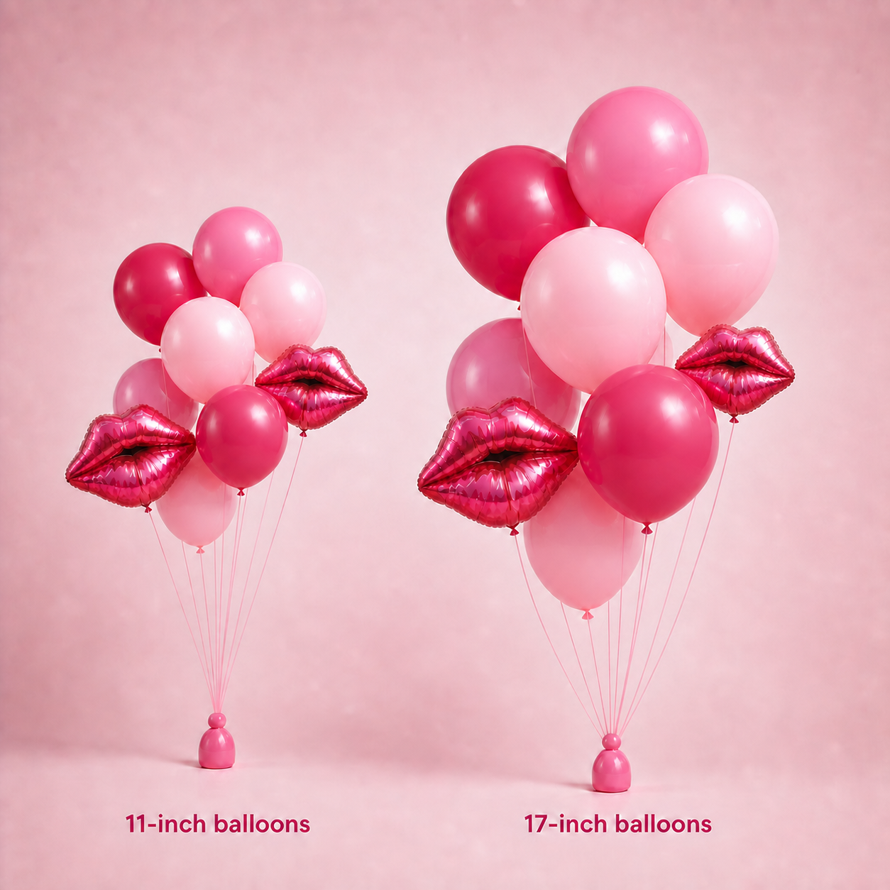 Balloon size comparison