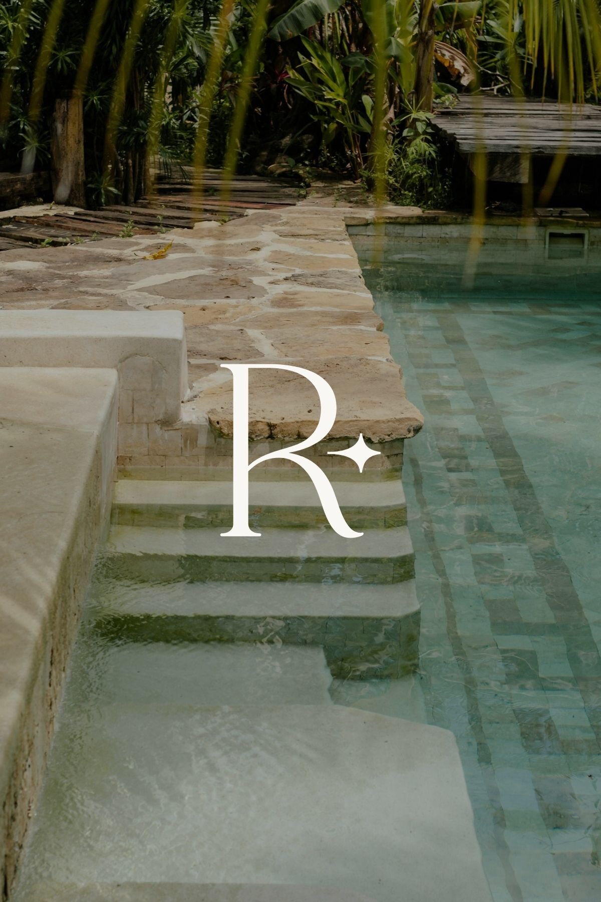 R monogram logo for Respire brand kit