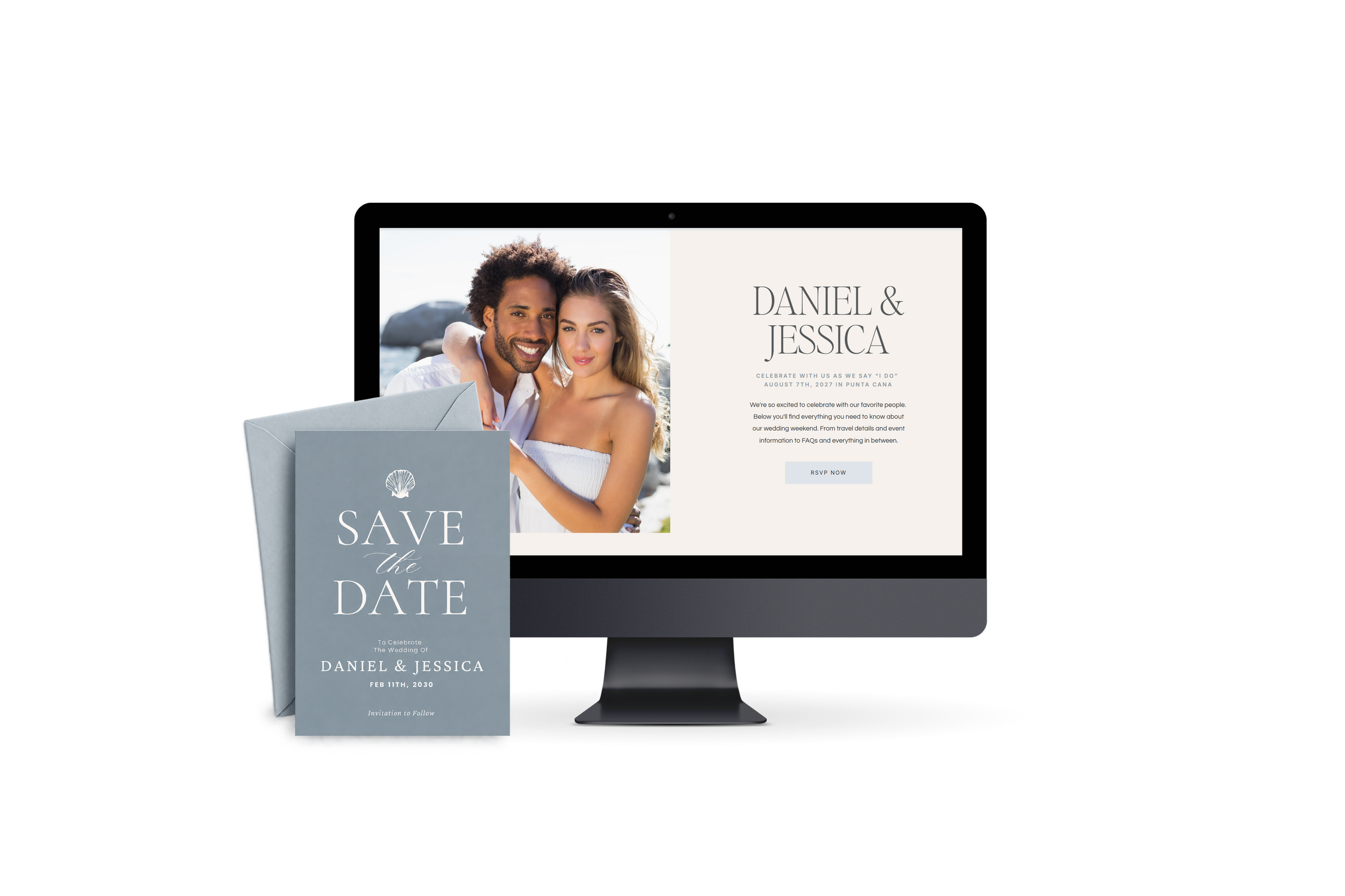 Sea Glass save the date