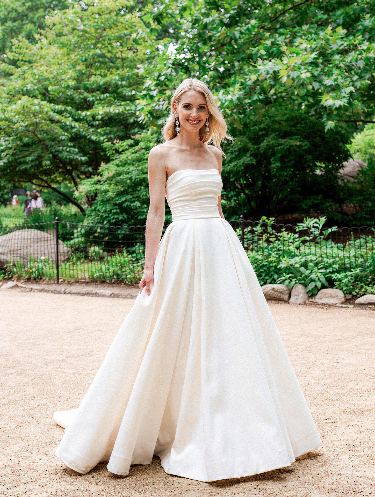 Elegant Central Park bridal portrait by a New York destination wedding photographer