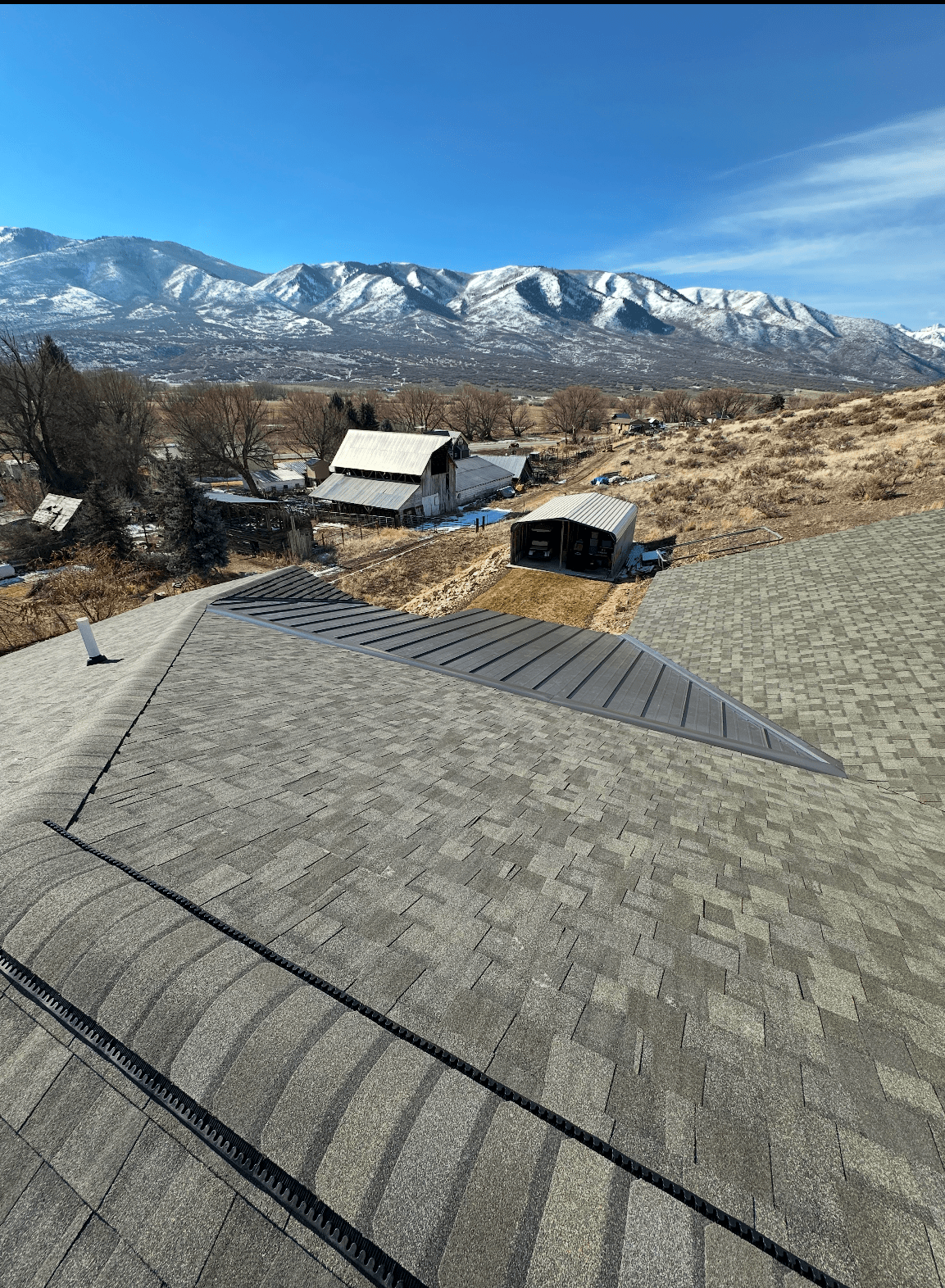 shingle metal roof repalcement residential in salme utah
