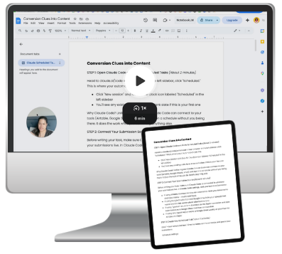 Automated Content Clues add-on using Claude scheduled tasks to turn submissions into content ideas