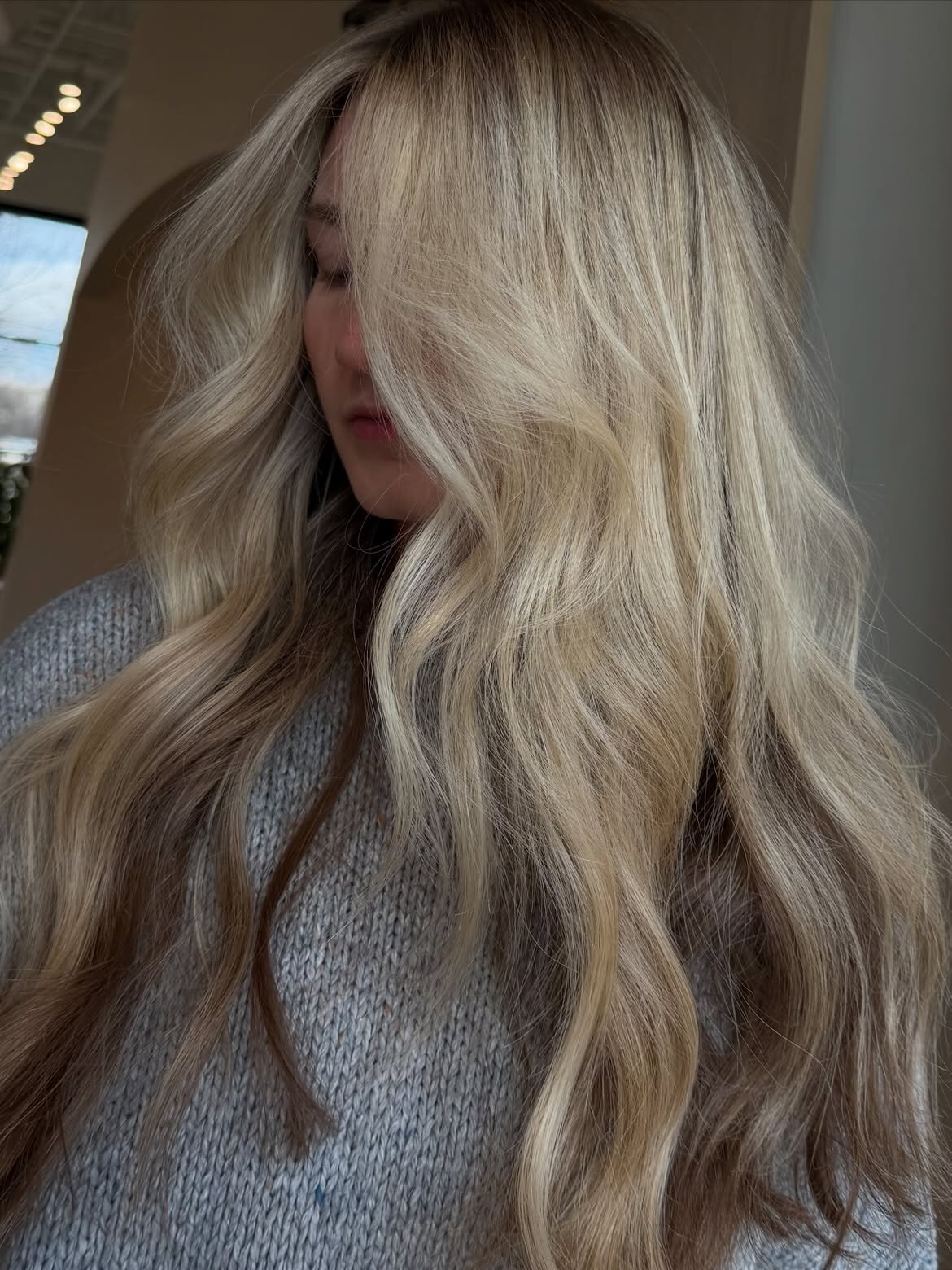 Blonde color done at our salon in Eagle, Idaho