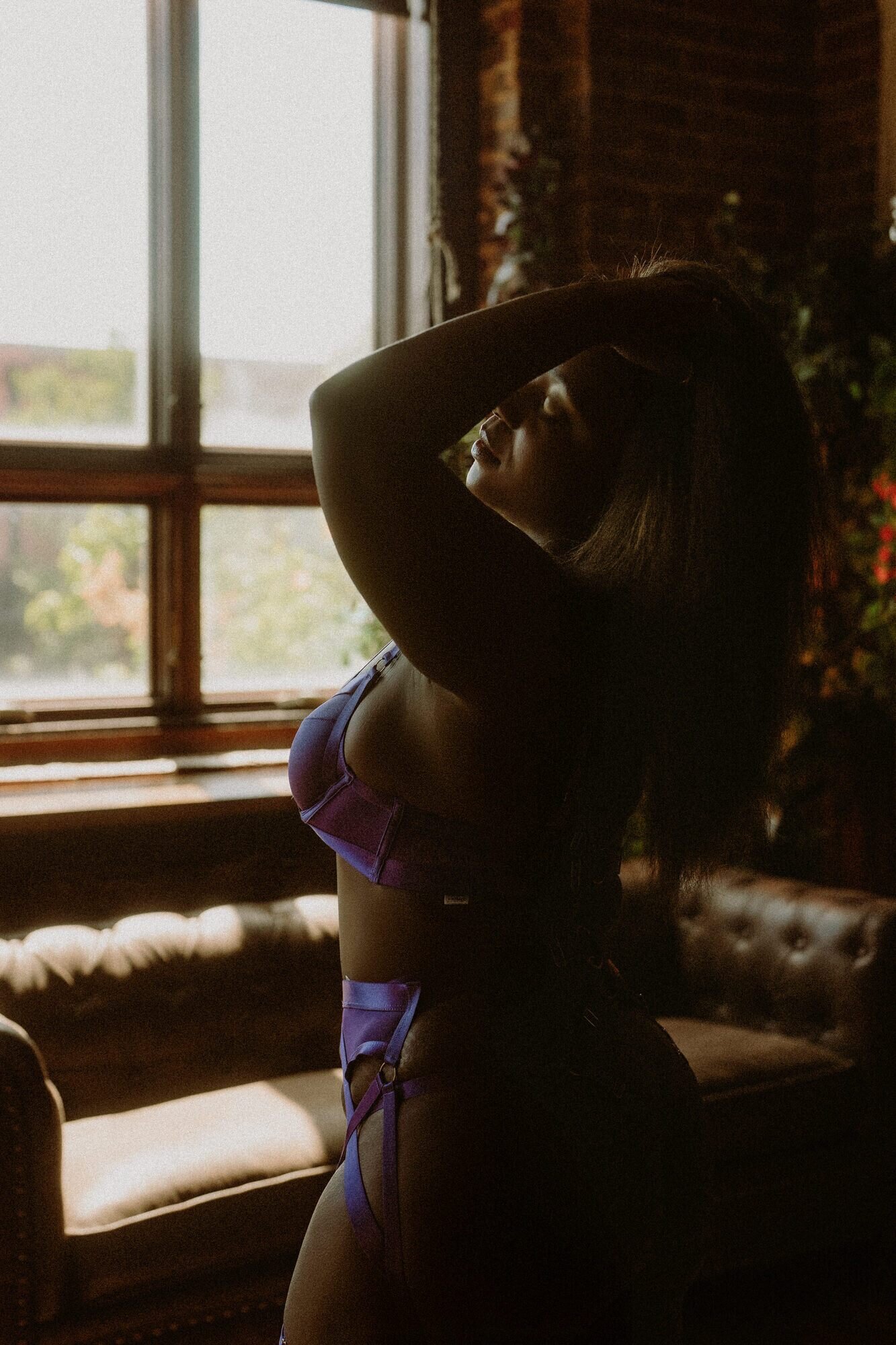 Elevation Boudoir natural light studio downtown Tuscaloosa