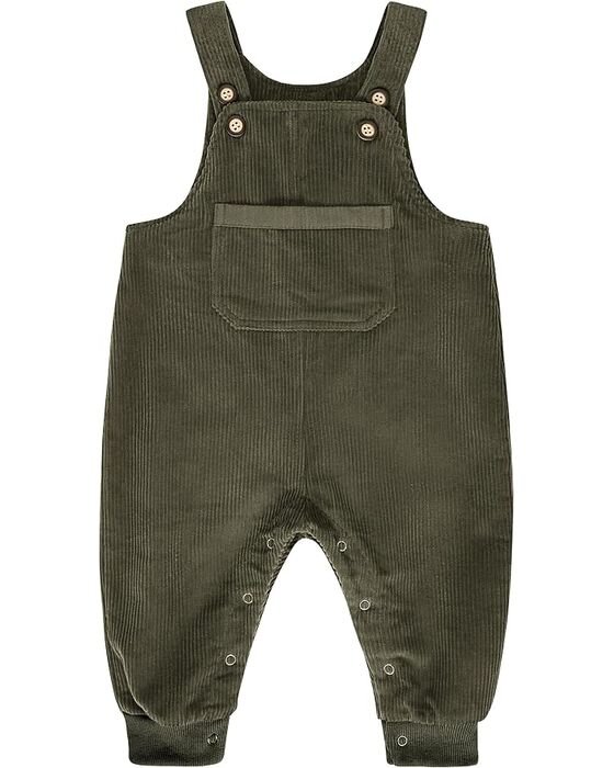 Olive Corduroy Overalls — Young Boys fall family photo outfit idea