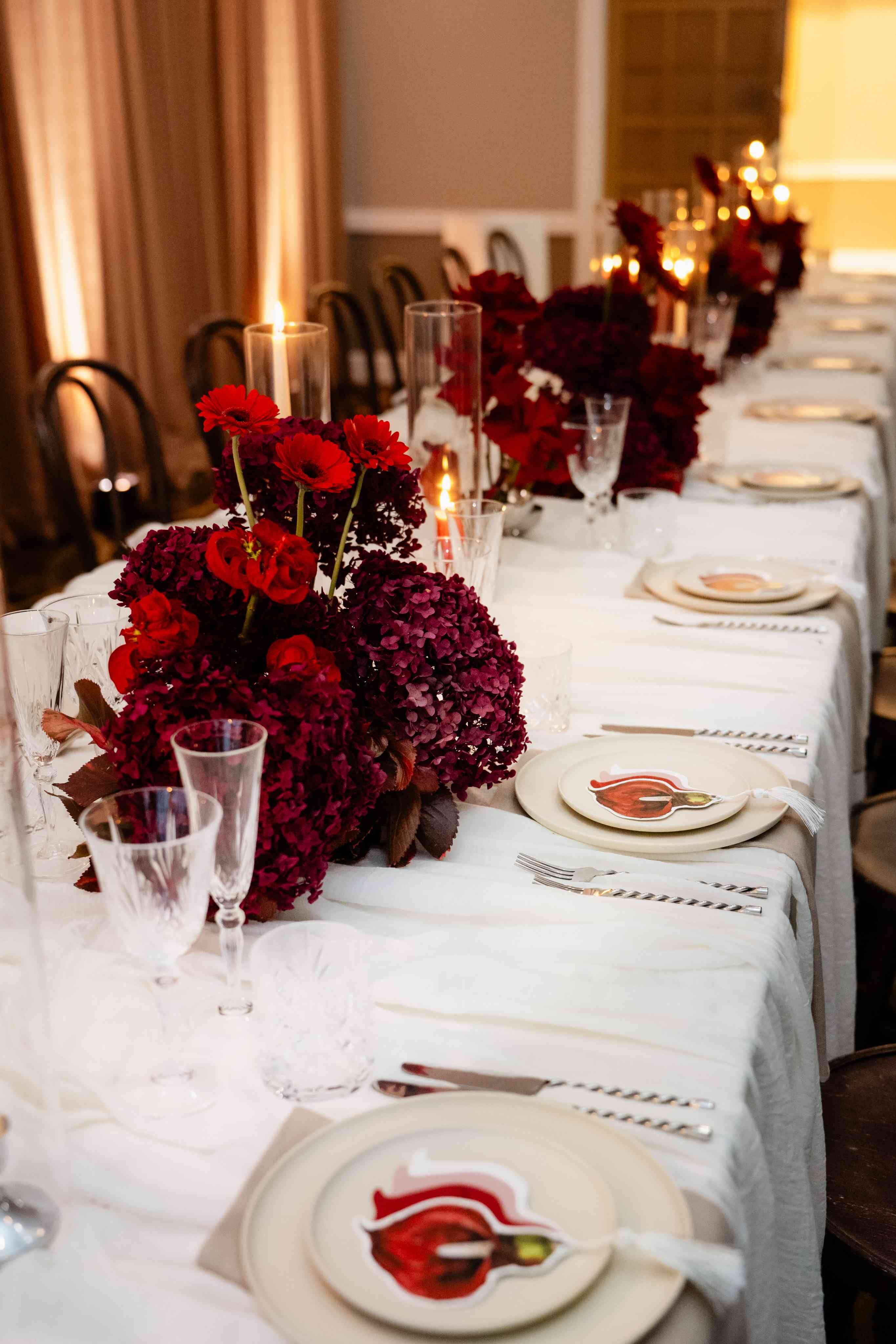 Perth wedding styling at The Vines, tablescape place setting