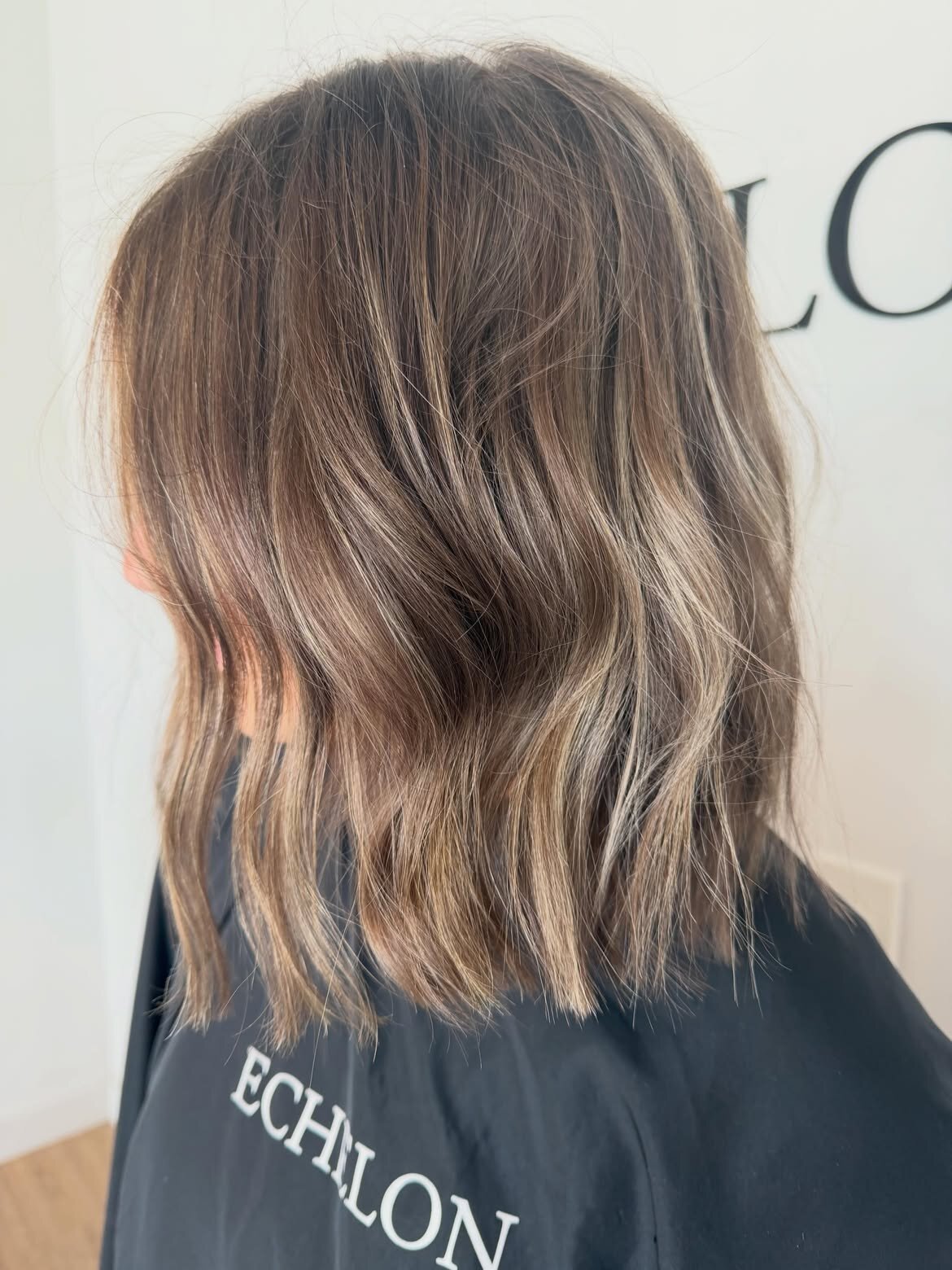 Brunette hair color and precision haircut by Echelon Salon in Eagle, Idaho