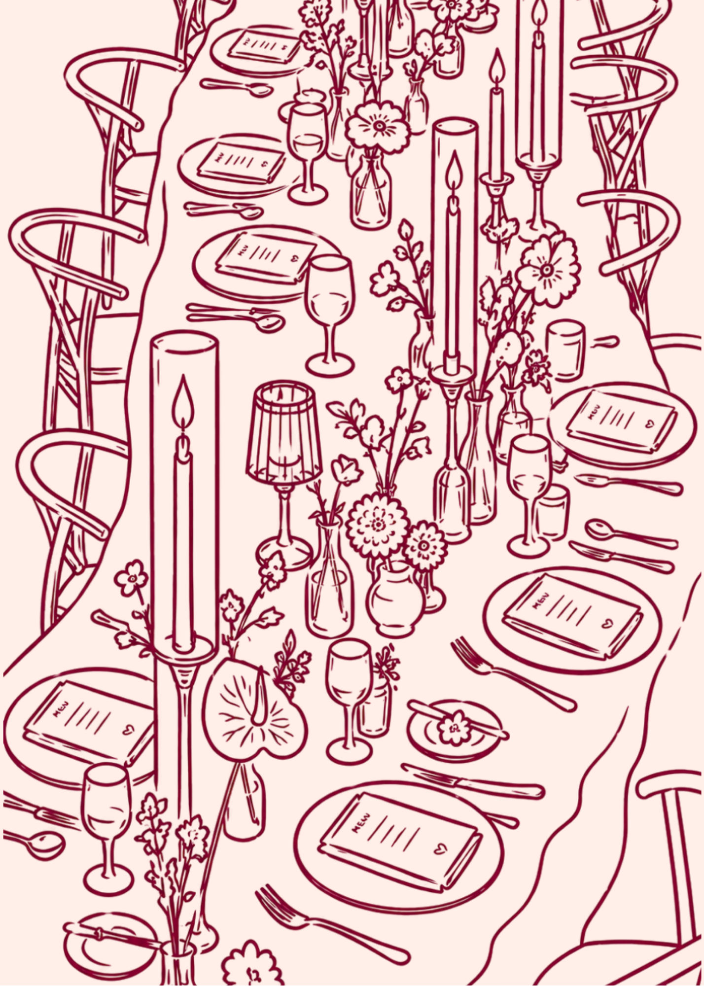 Custom illustrated event print design
