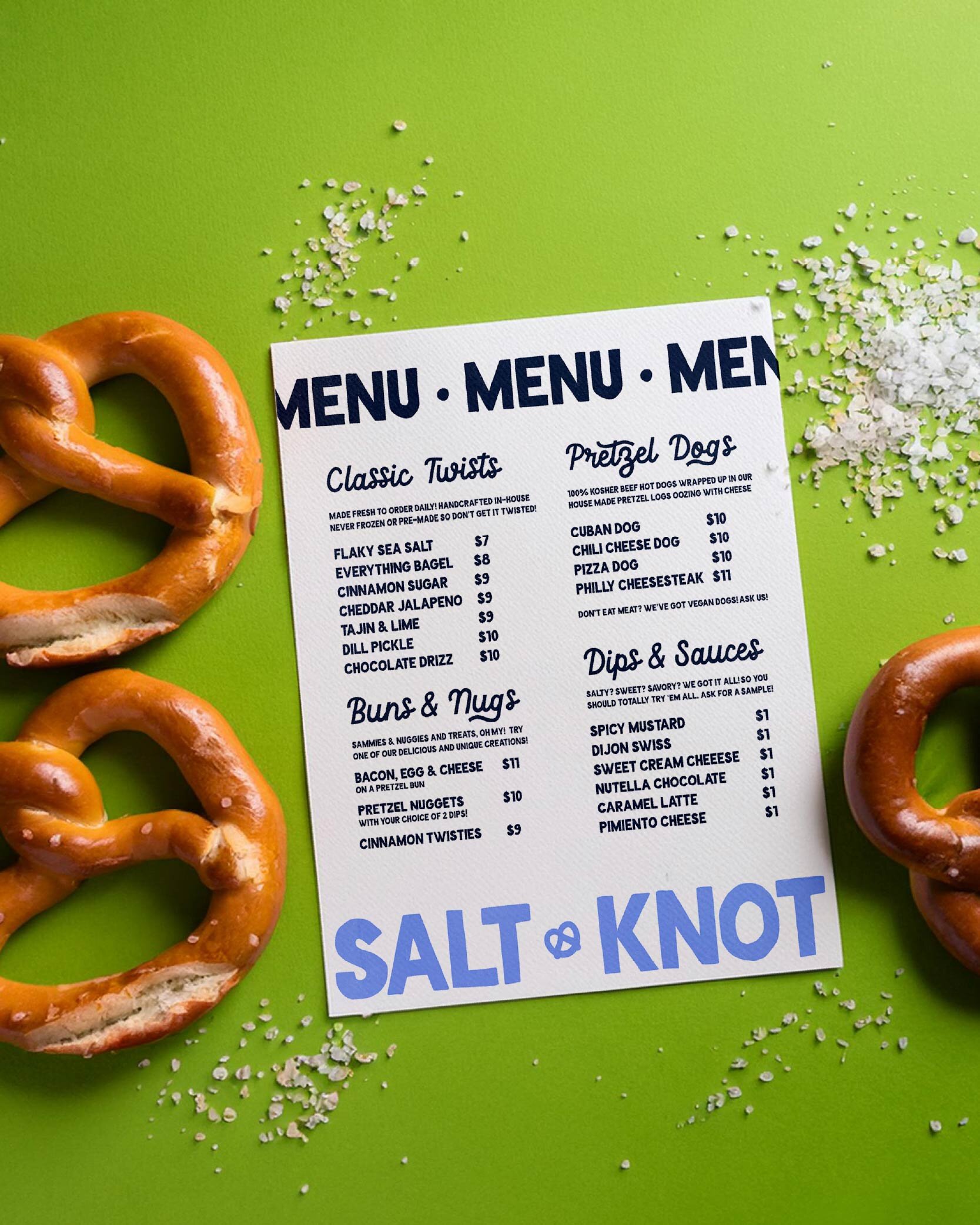 Salt and Knot food and beverage branding