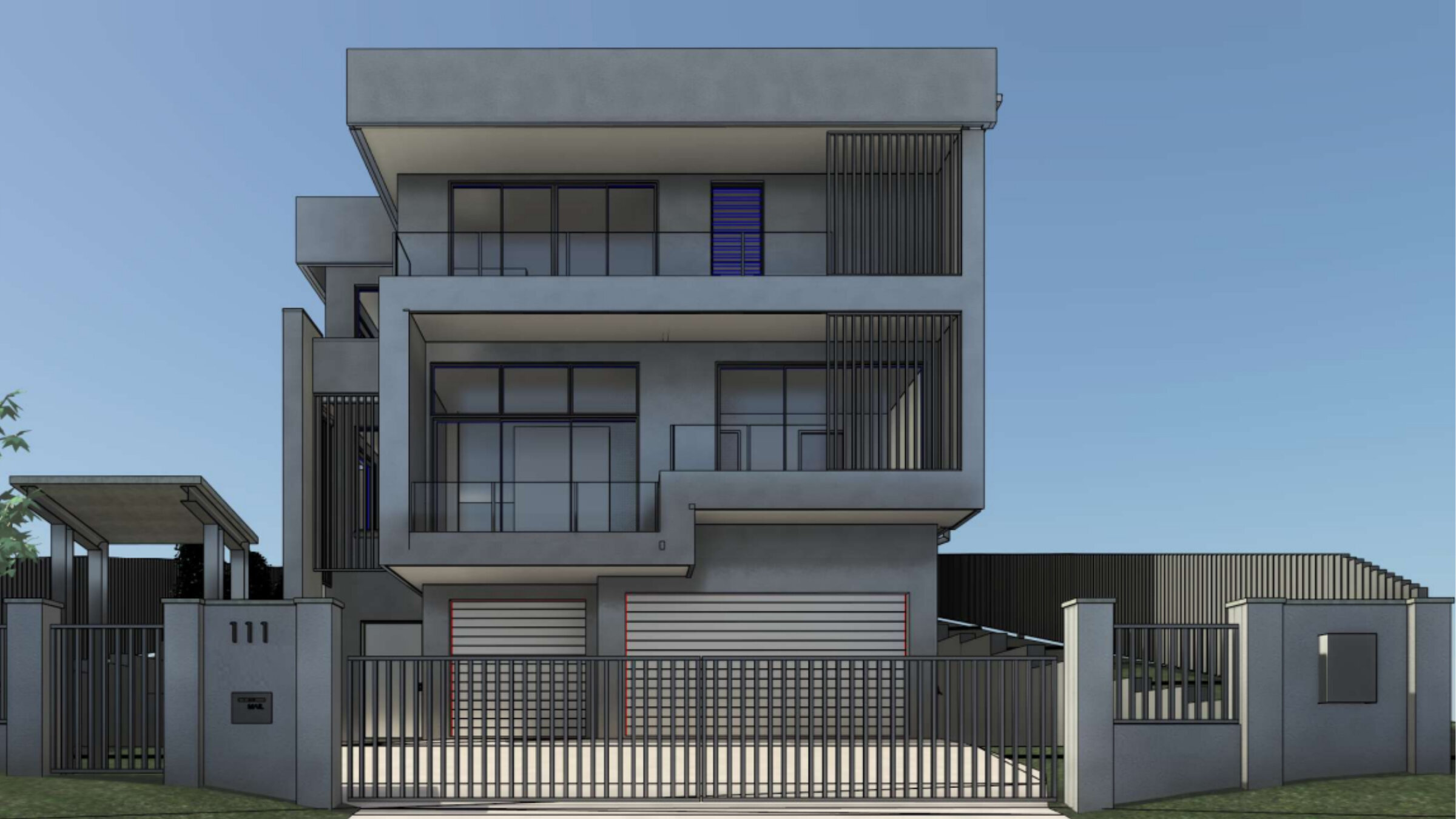 After facade transformation
