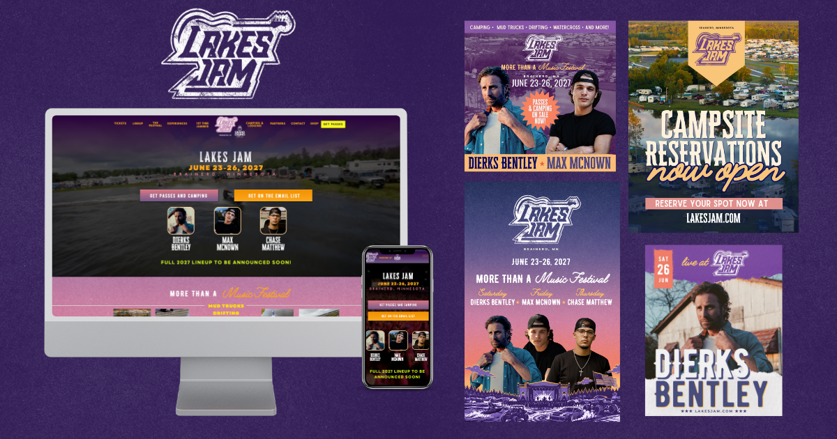Music festival campaign creative