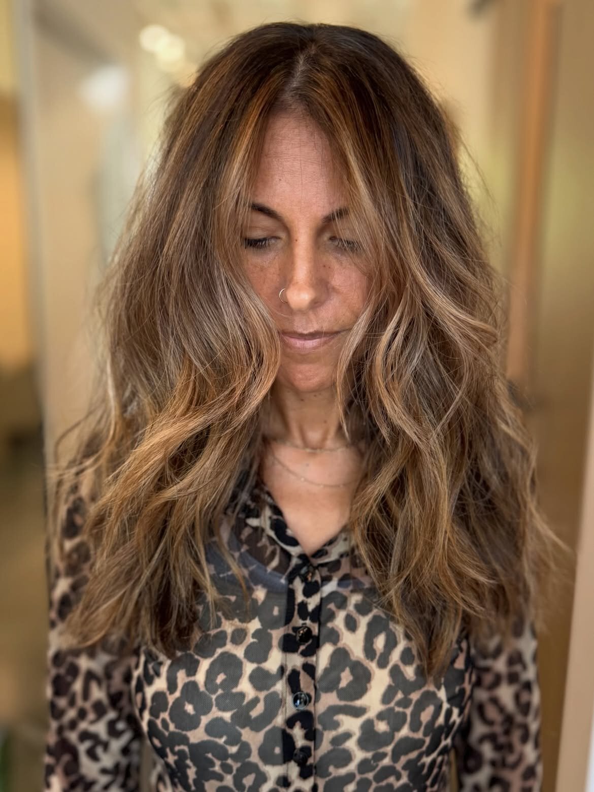Brunette hair color and bronde color done at our salon in Eagle, Idaho