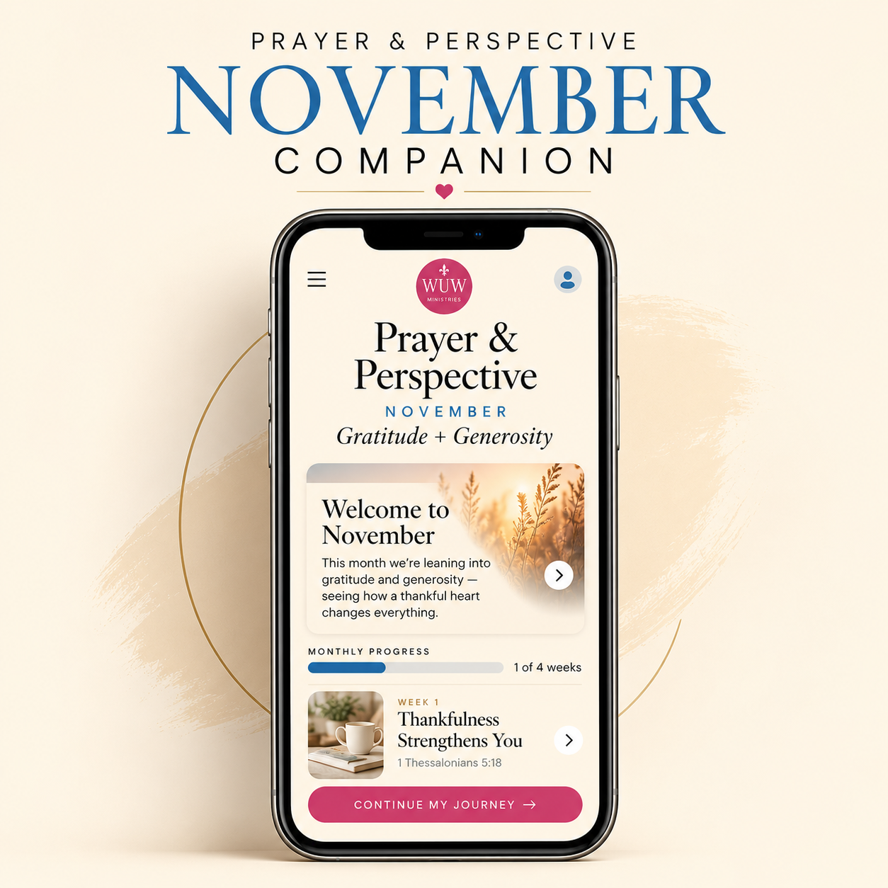 November Prayer and Perspective Companion Journal