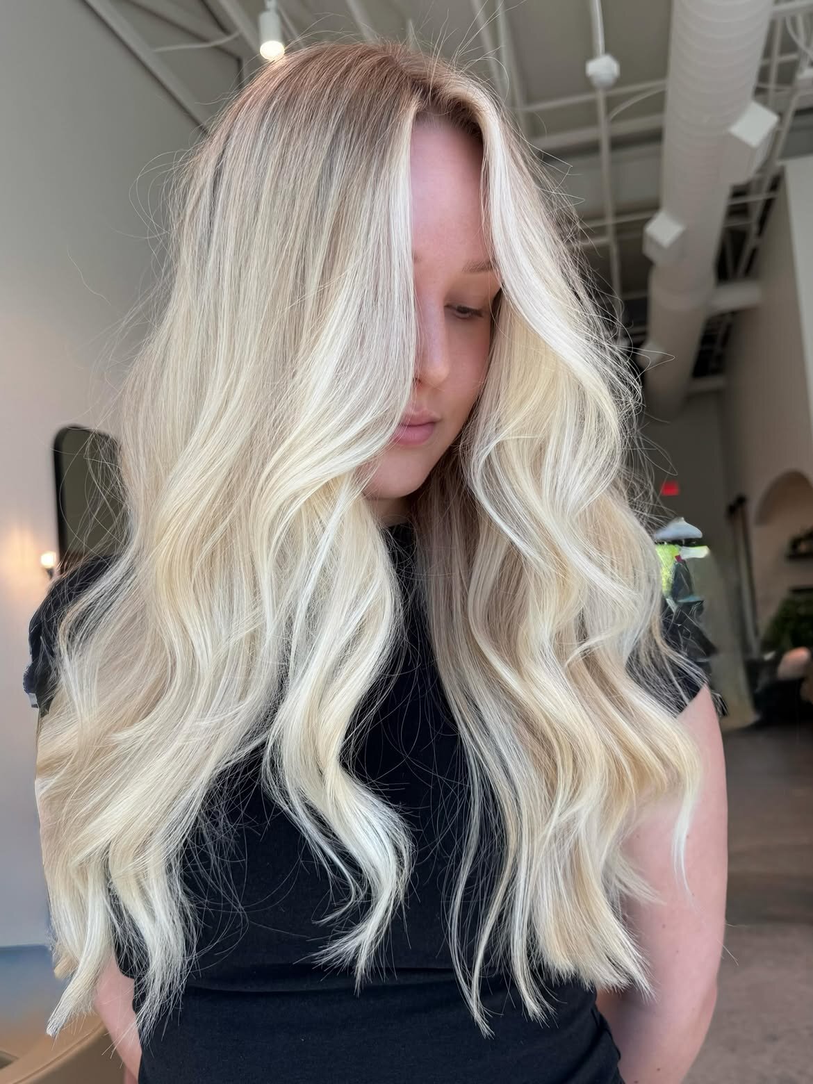 Blonde color by the team at Echelon Salon in Eagle, Idaho