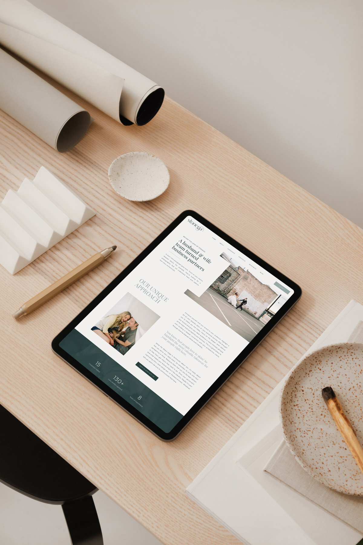 Stonega luxury wedding website template