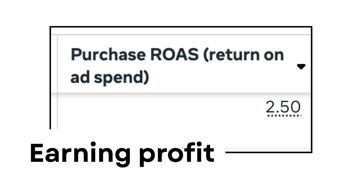 Immediately after — 2.5 ROAS