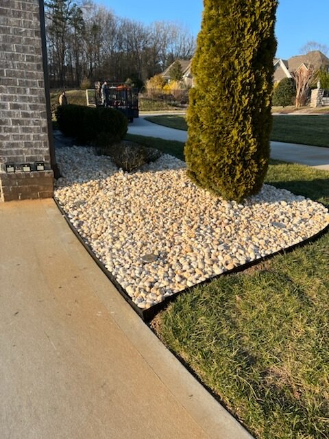 Freshly maintained lawn by M&M Mowing Services