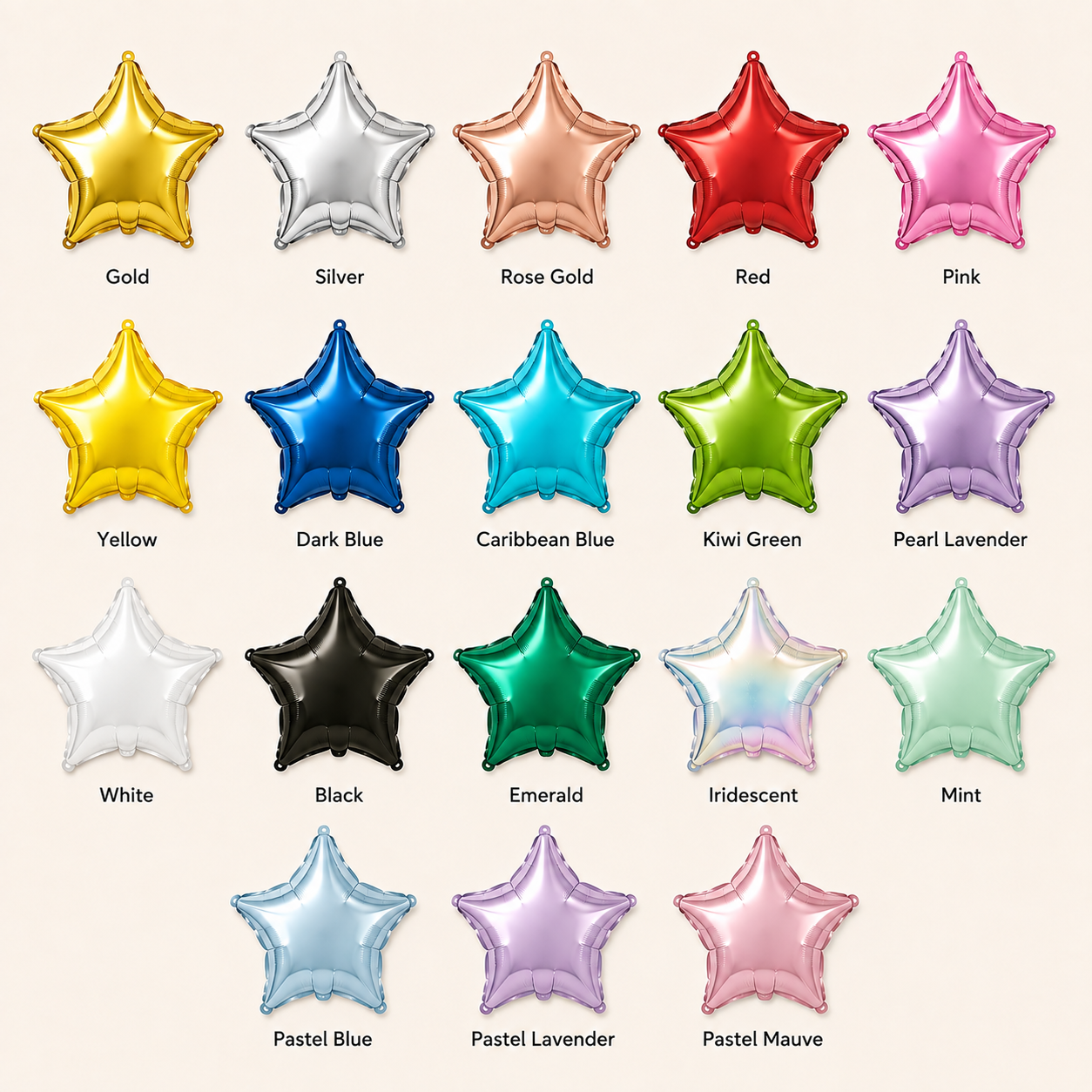 Star foil colors
