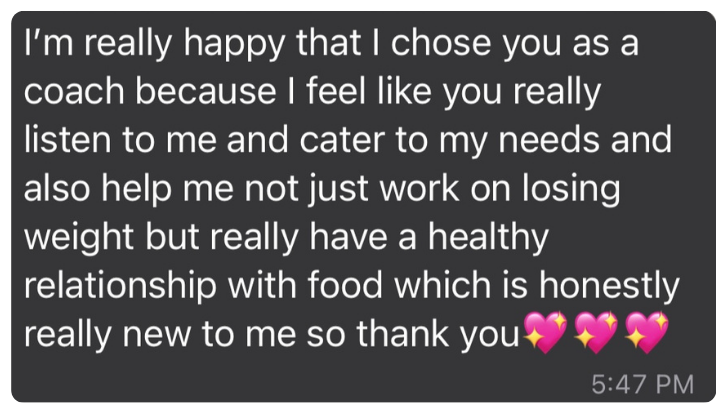 Client testimonial