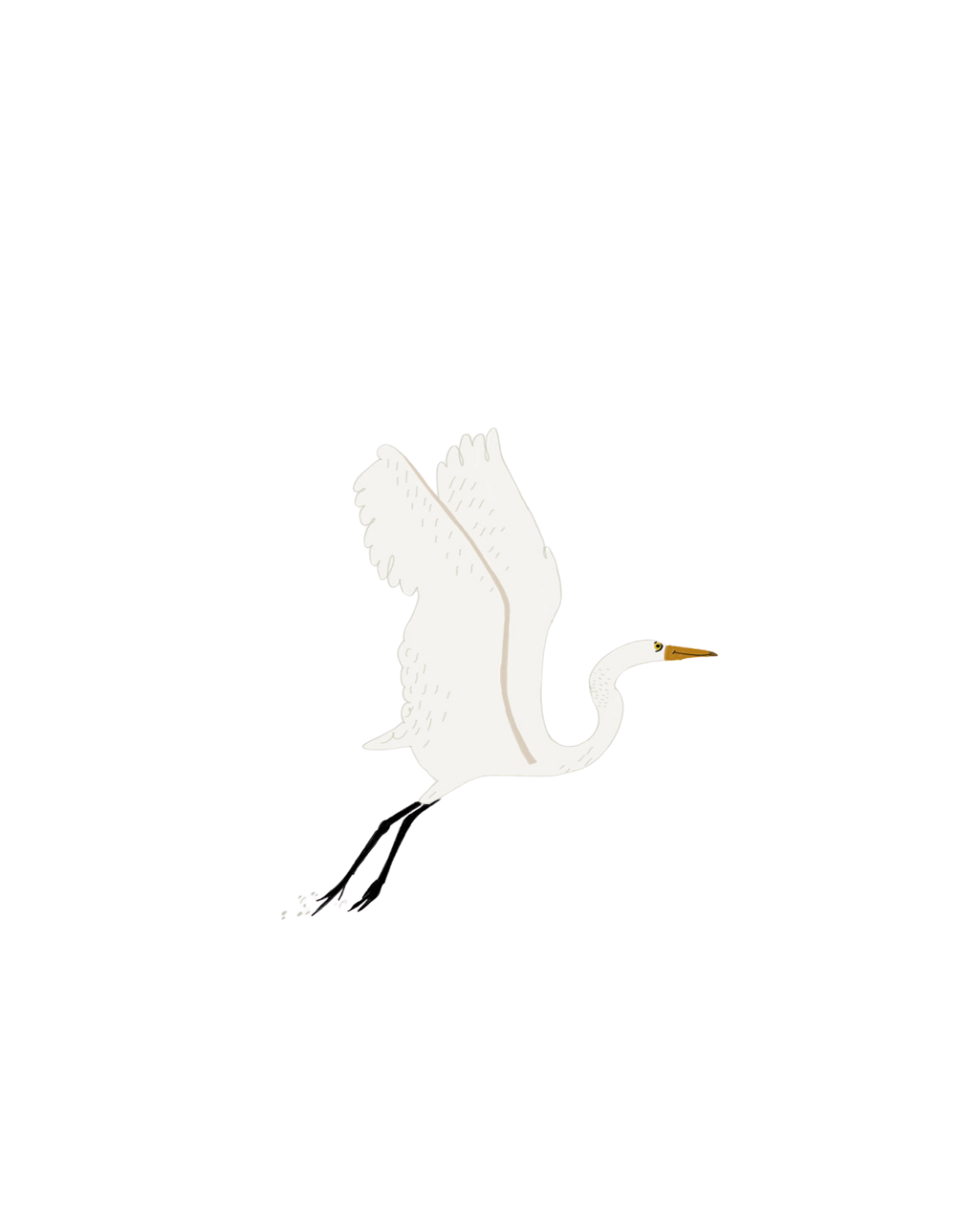 Flying Heron