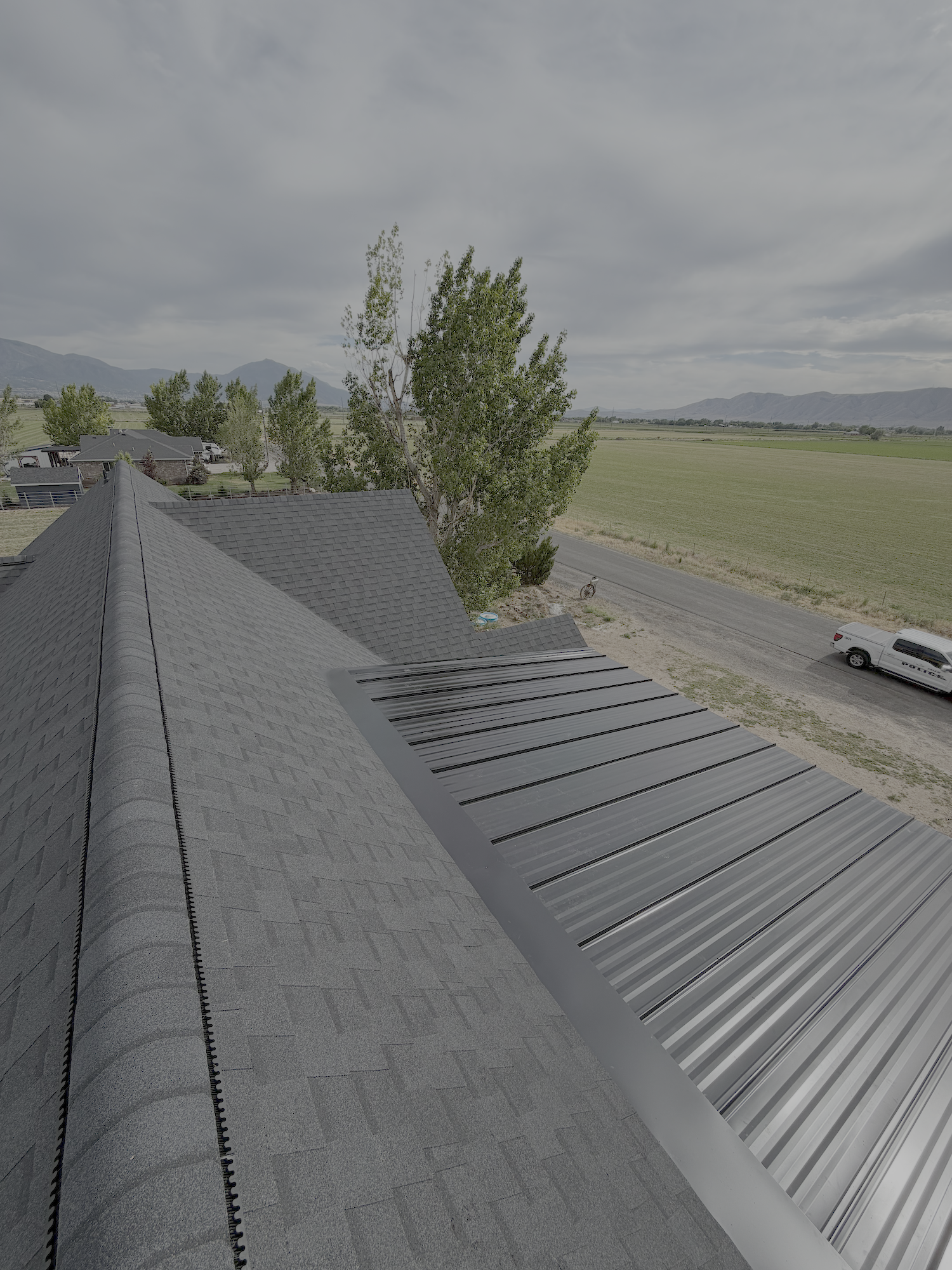 shingle and metal combo roof replacement in salem, utah