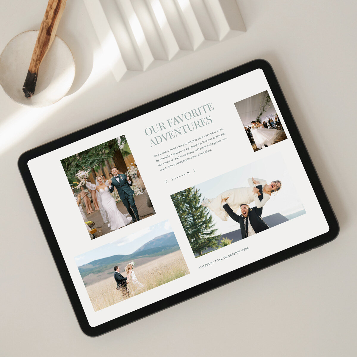Stonega luxury wedding website template