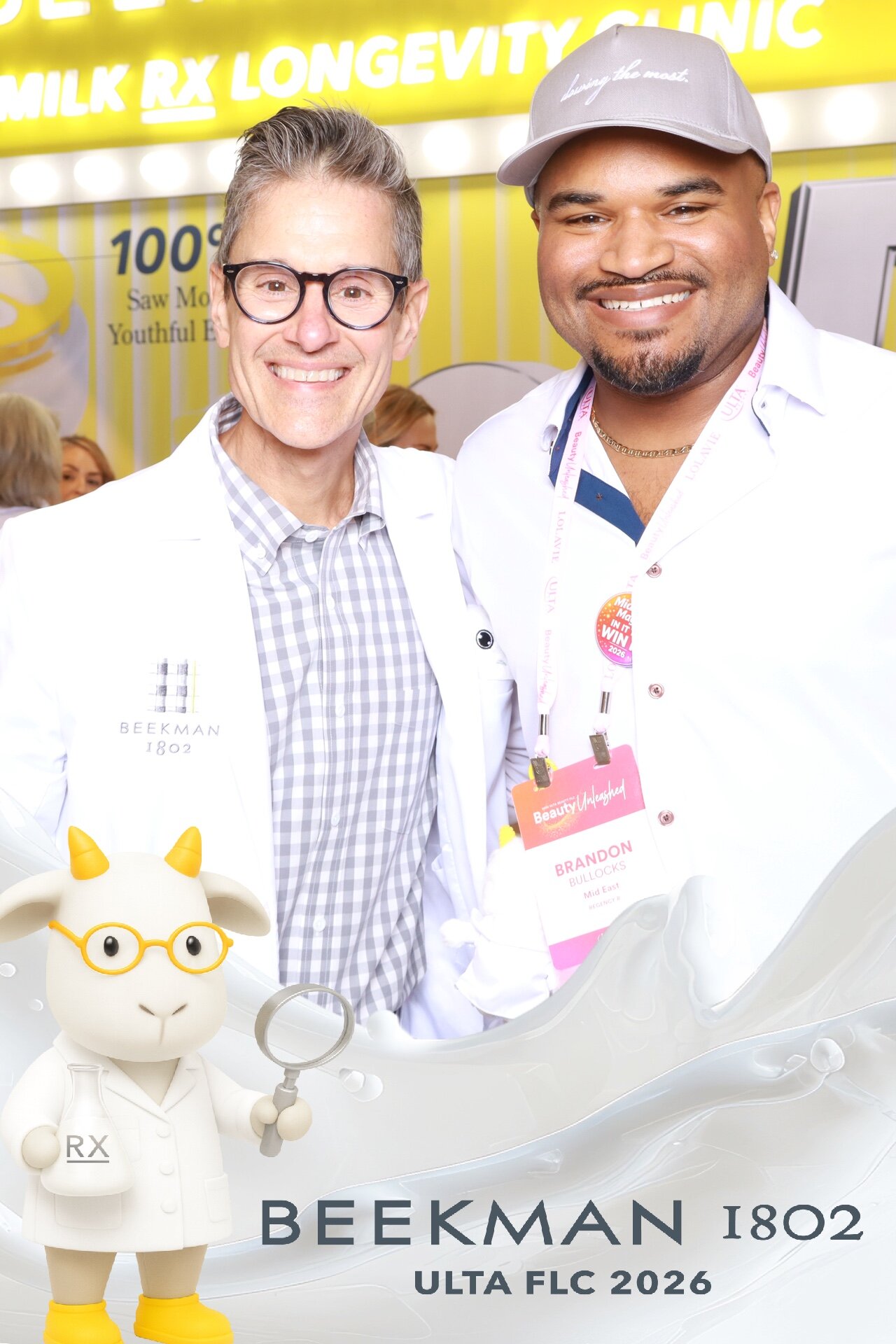 On-brand photo booth moment captured at an Orlando corporate activation
