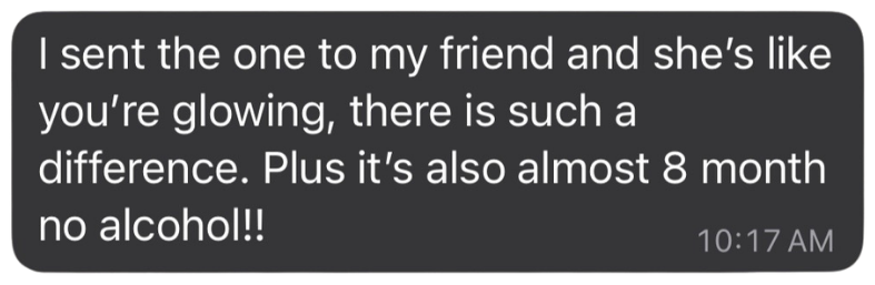 Client testimonial