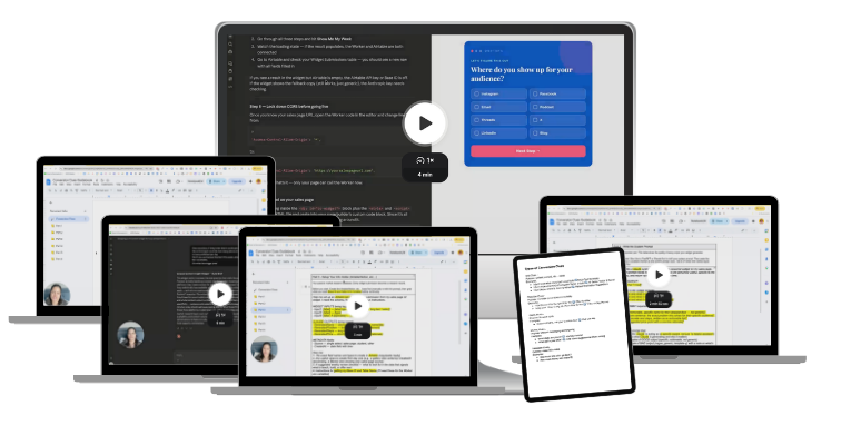 Conversion Clues mini course mockup by Jordan Gill Systems Saved Me