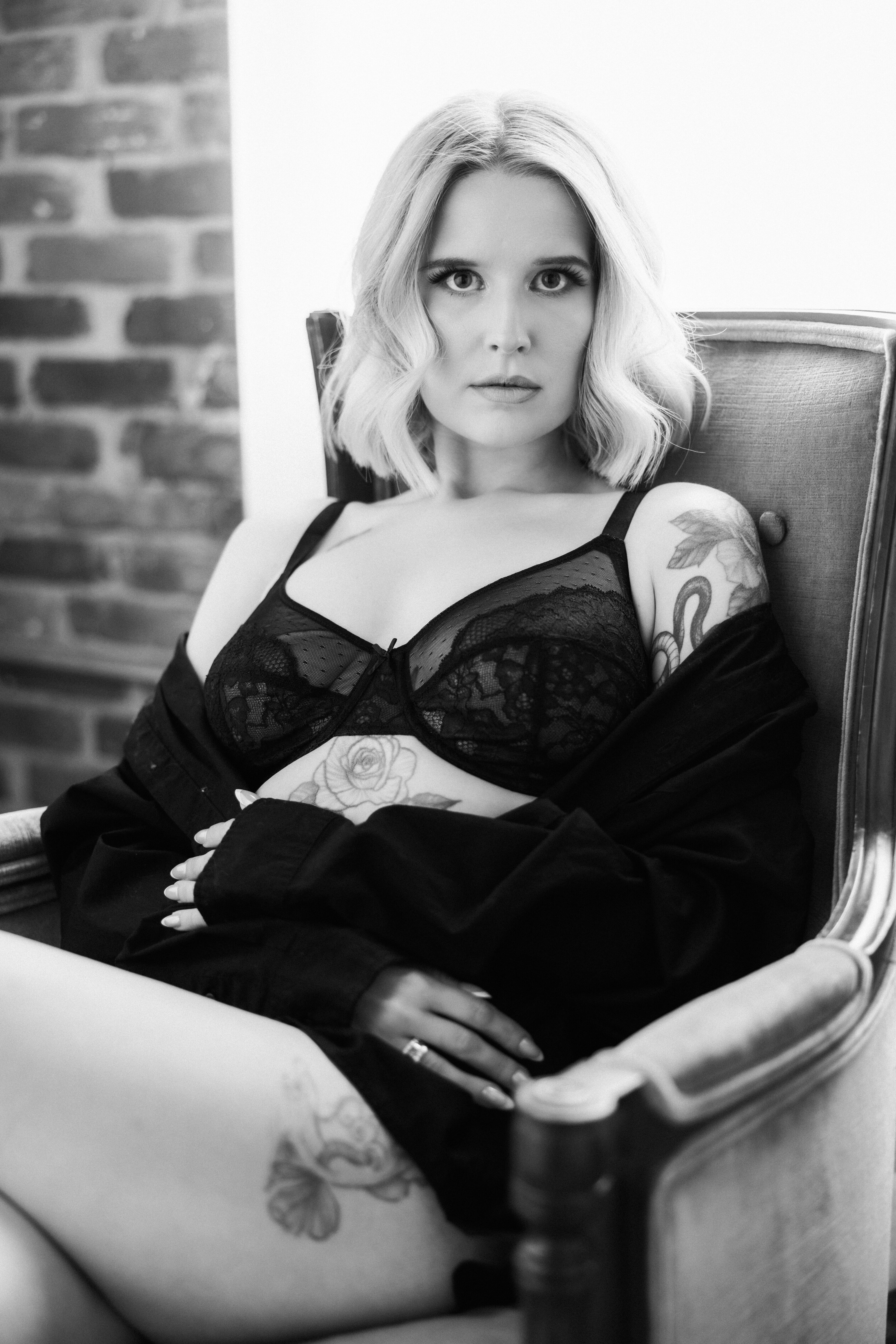 Stunning boudoir portrait after session at Portrait Club by Kelli Wilke Baltimore MD