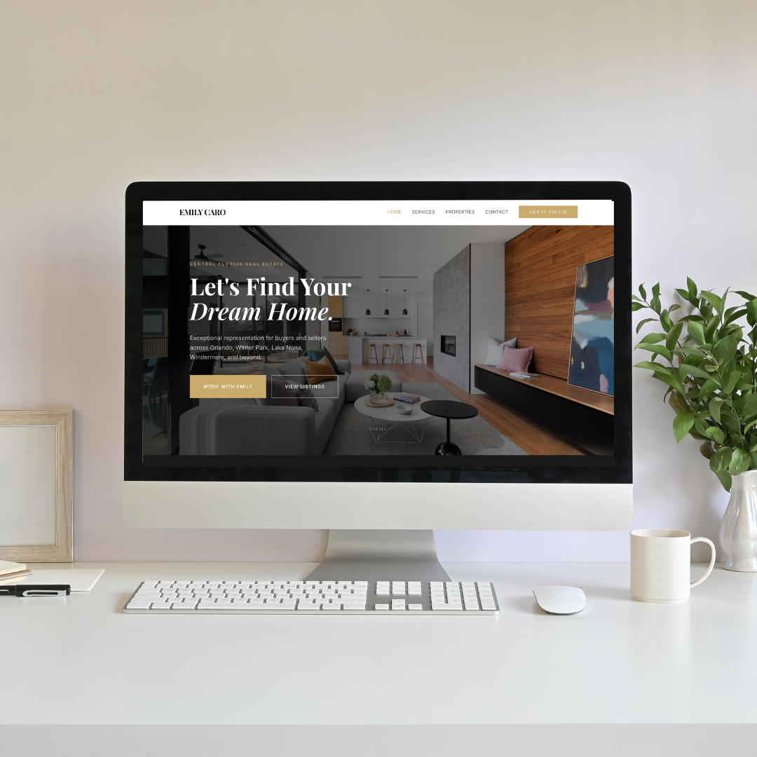 Emily Caro Real Estate homepage