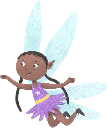 A dirt fairy drifting slowly across the screen