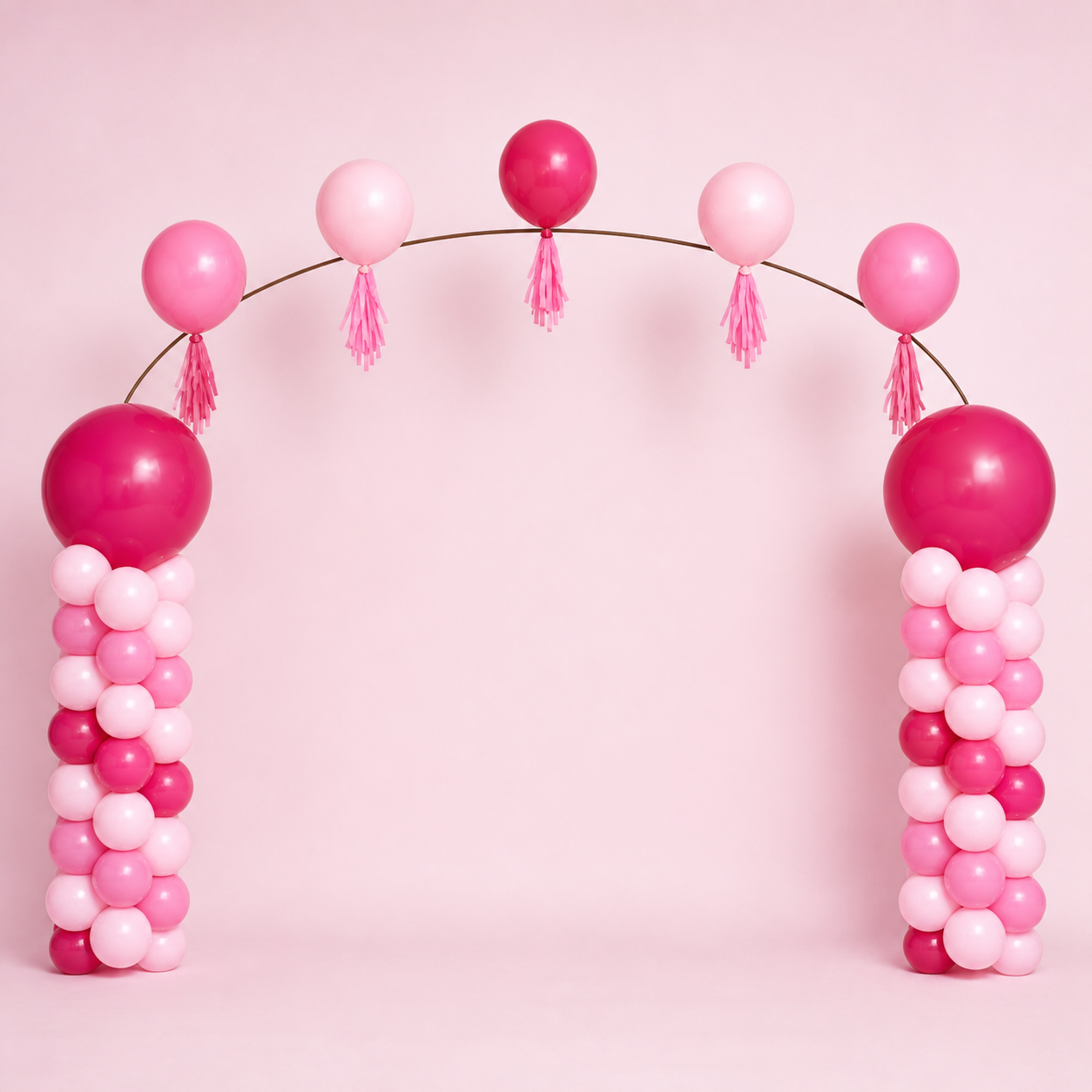 Double column with helium arch