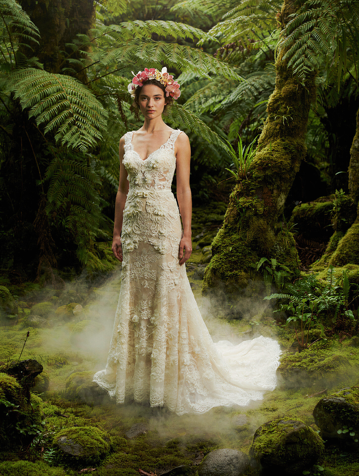 Bride portrait in the Monteverde Cloud Forest during a Costa Rica destination wedding