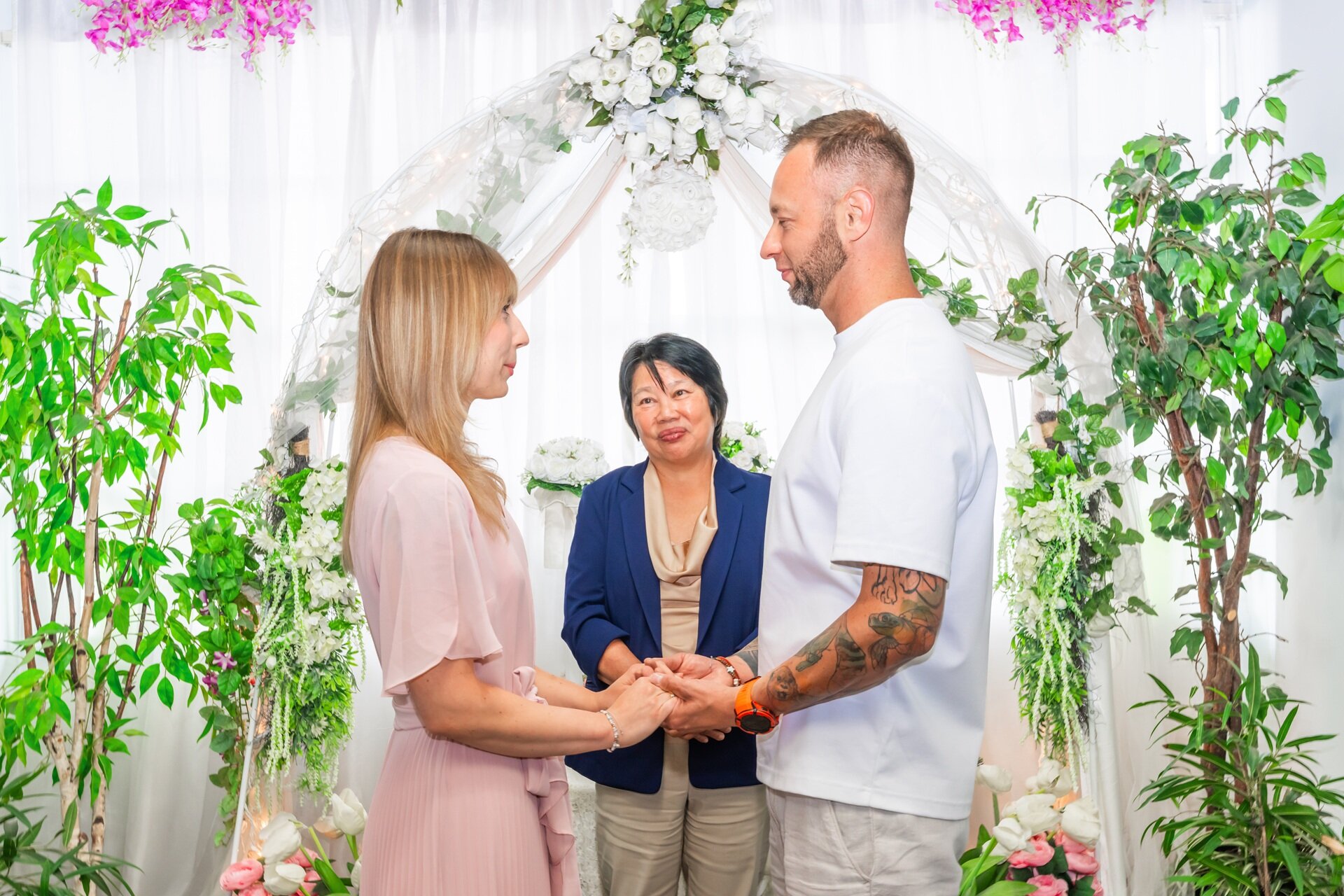 California destination wedding ceremony photographed in Pasadena