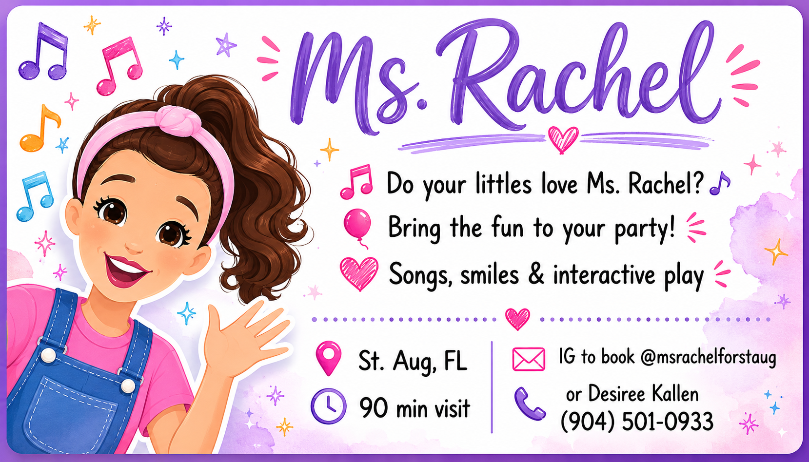 Ms. Rachel for St. Aug