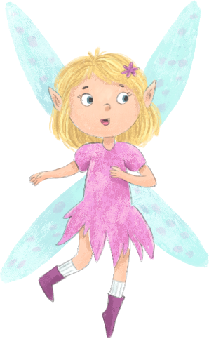 A dirt fairy drifting slowly across the screen