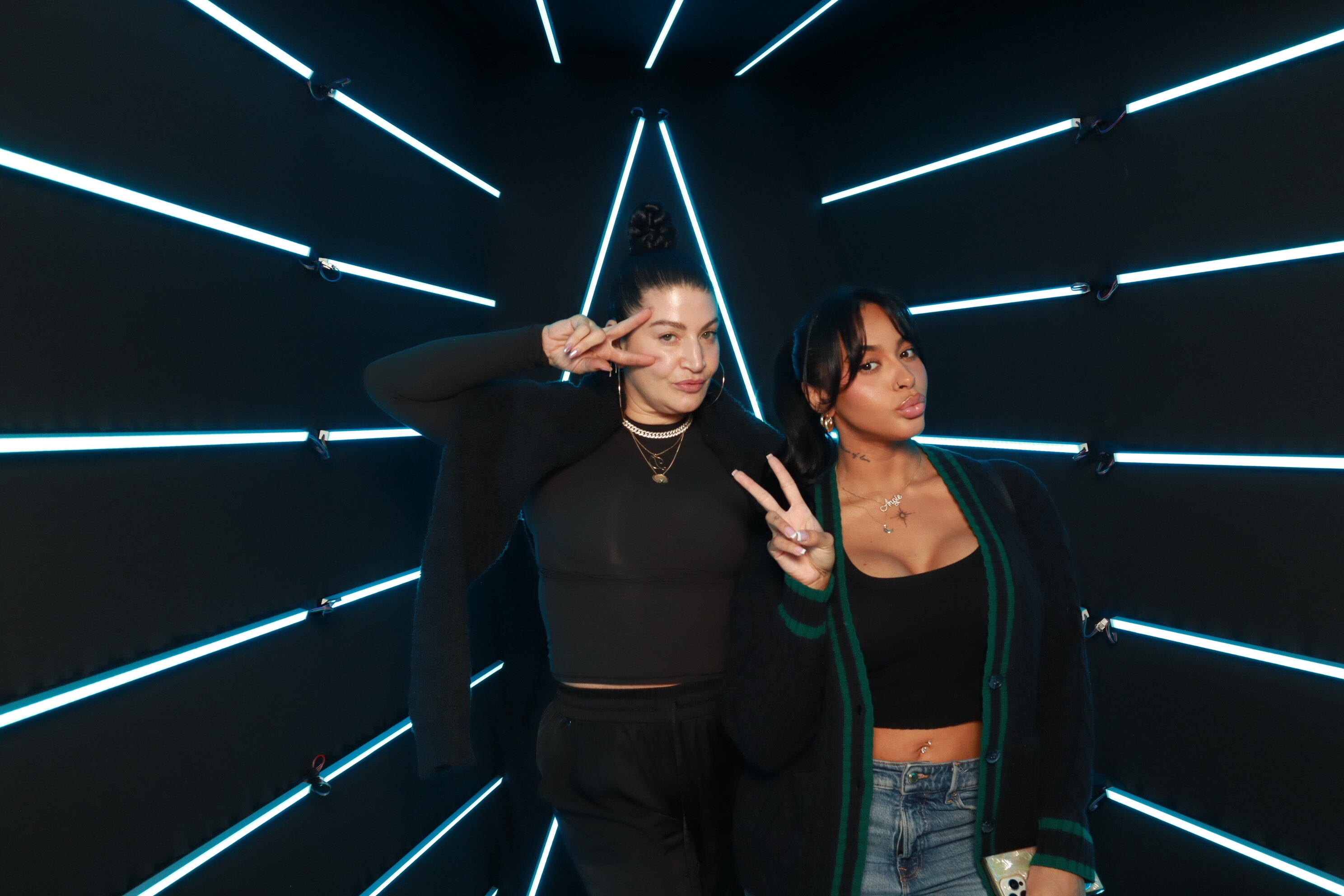 Vogue booth style portrait activation at a NASCAR event