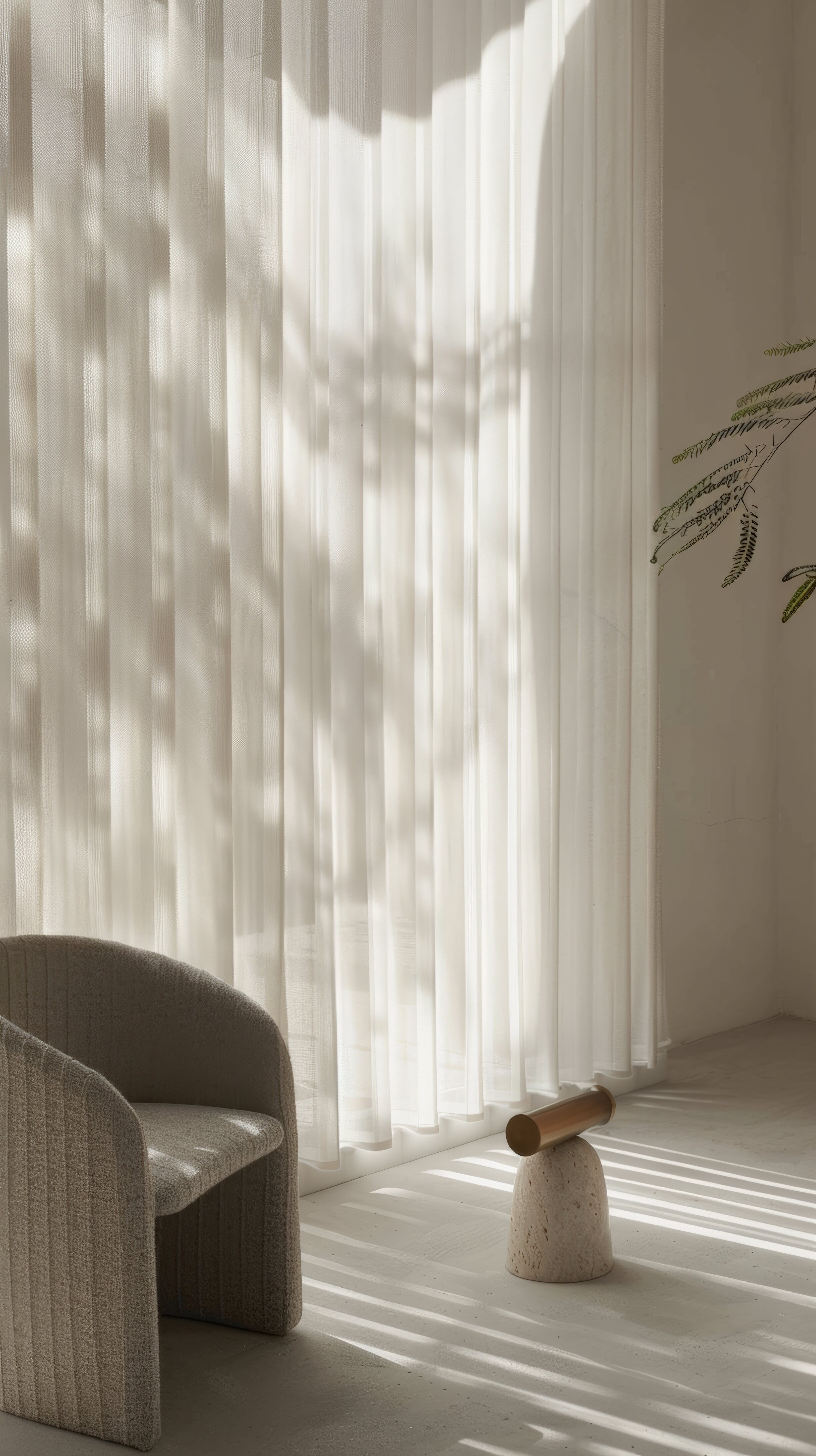 Sculptural lounge chair