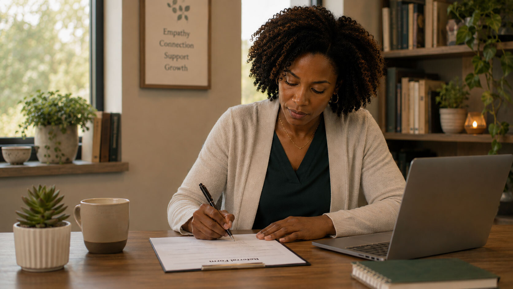 Provider completing a referral