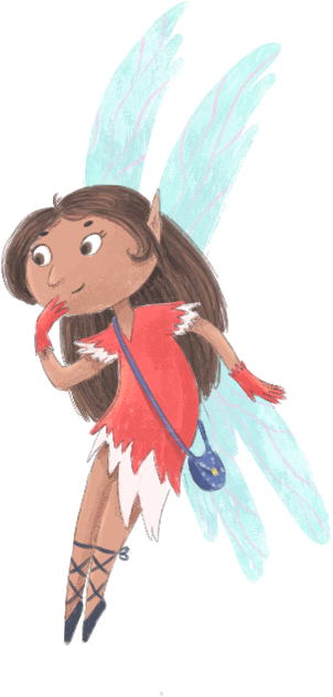 A dirt fairy drifting slowly across the screen