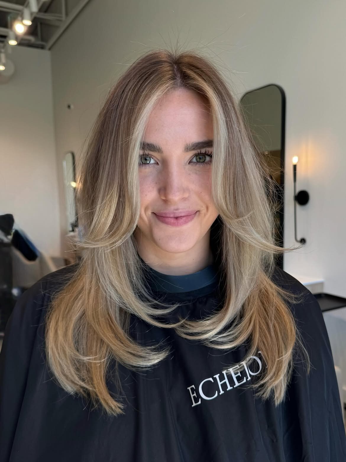 Blonde hair color, balayage and lived-in color by the team at Echelon Salon in Eagle, Idaho