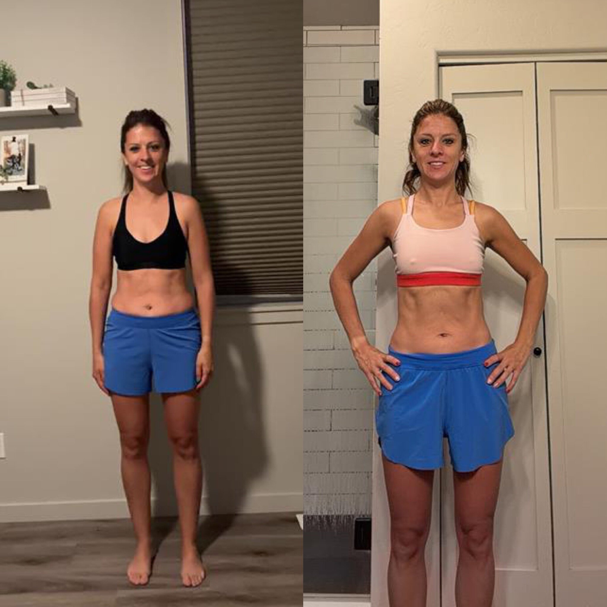 Jessie C. progress photos from April 6 and October 18, 2026