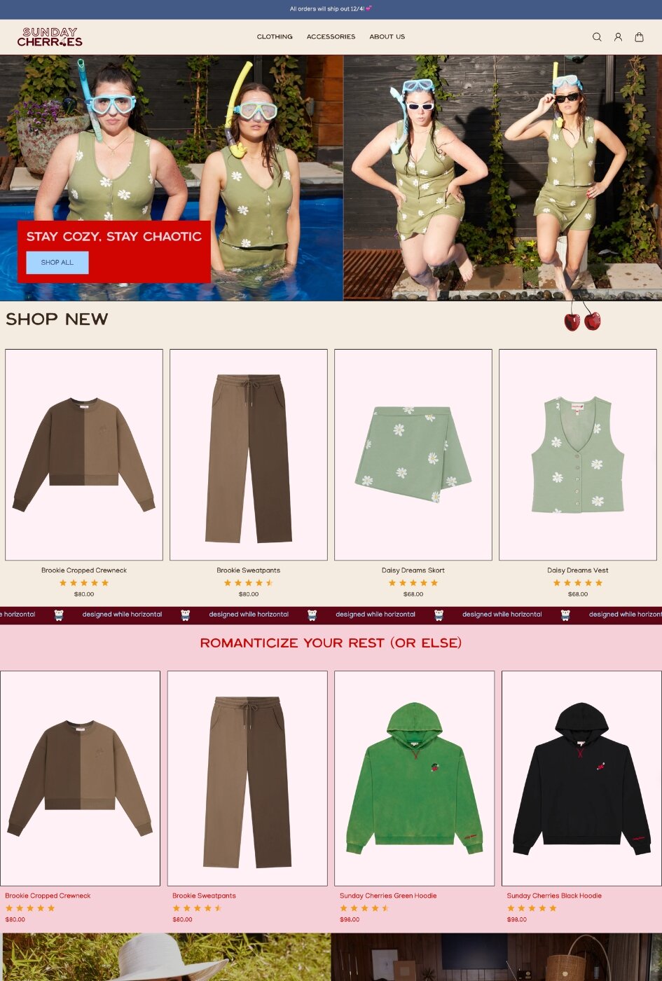bold shopify website design for online shop and dtc brand