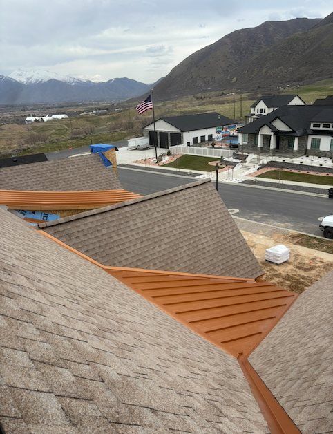 new residential metal and shingle combo roof in heber utah 