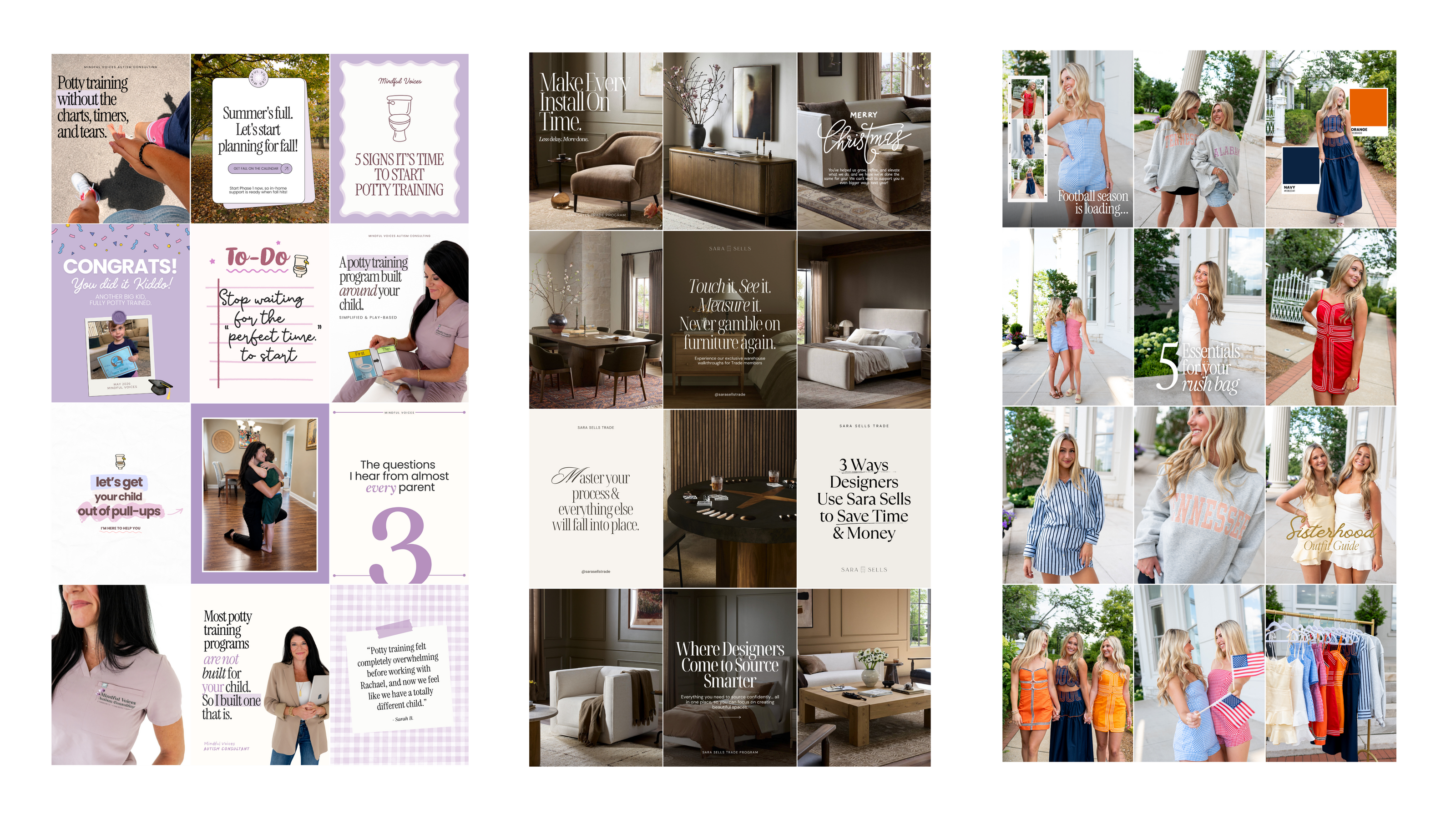Instagram feeds by Anna Cooper Creative